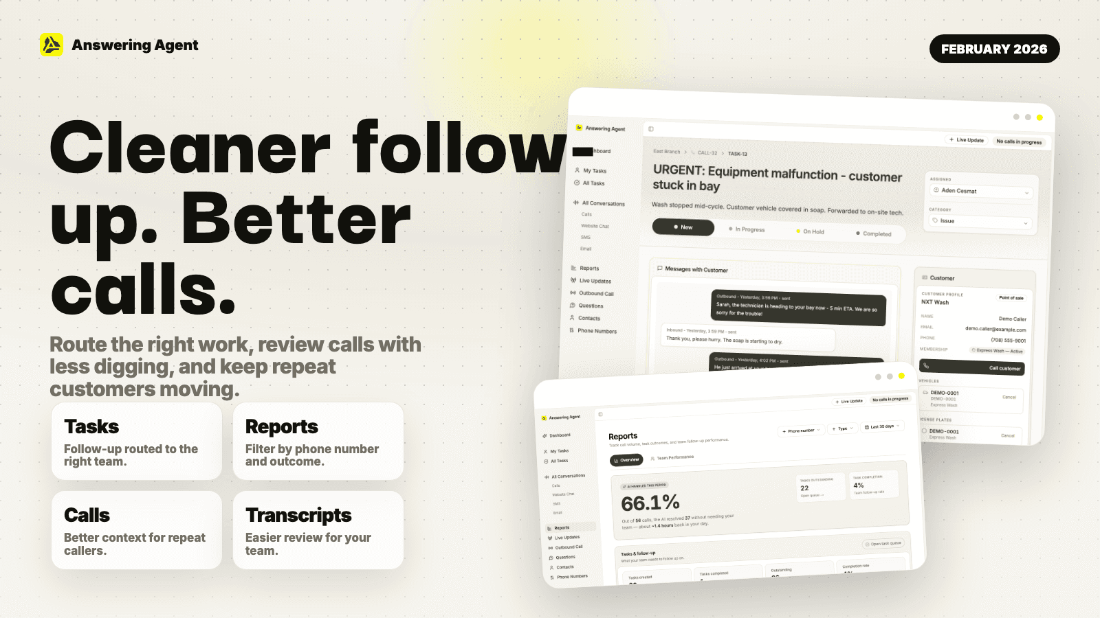 February 2026: Cleaner Follow-Up and Better Calls